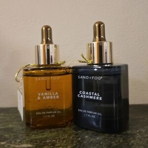SAND + FOG Eau De Parfum Oil Duo - Vanilla & Amber and Coastal Cashmere